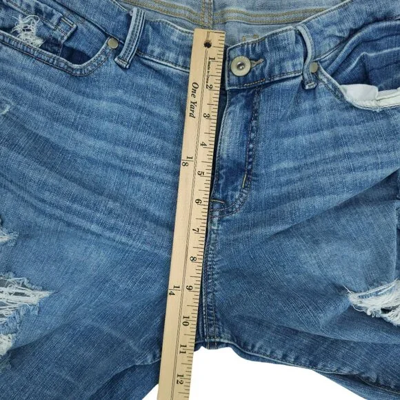 Torrid Jeans Boyfriend Straight Distressed Destroyed Plus Sz 20 Stretch HighRise - Picture 8 of 13